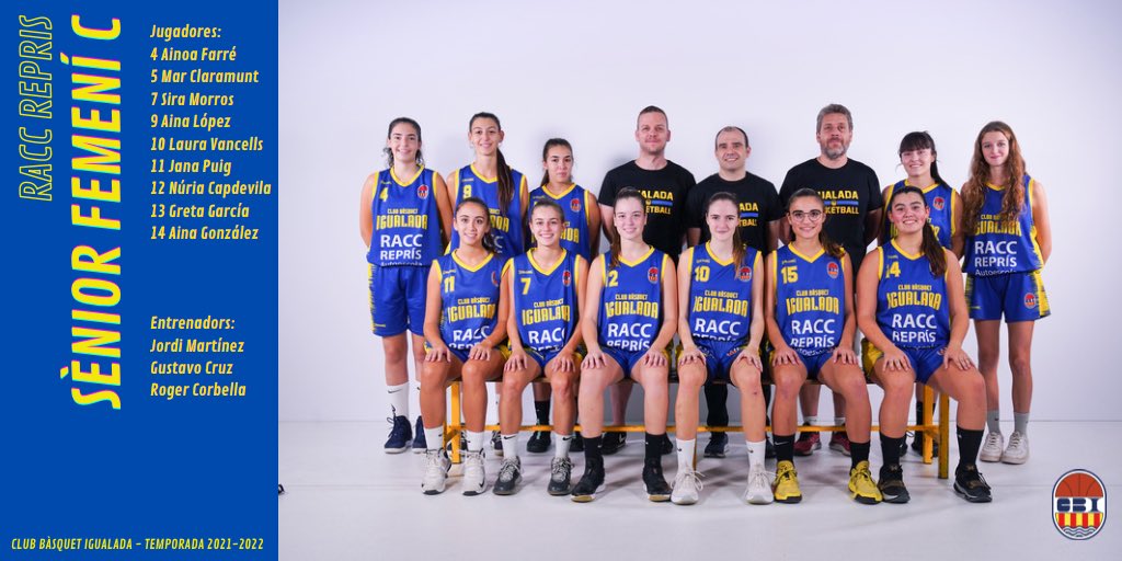CBIgualada's tweet photo. 💥 PRESENTACIÓ RACC REPRIS CB IGUALADA SÈNIOR FEMENÍ C💥
Temporada 2021 / 2022

🏀 Presentem l'equip RACC REPRIS CB IGUALADA

 #femcbi #femequip #femaficio #cbigualadasfc #CBISFC https://t.co/ymaNXI1zLG