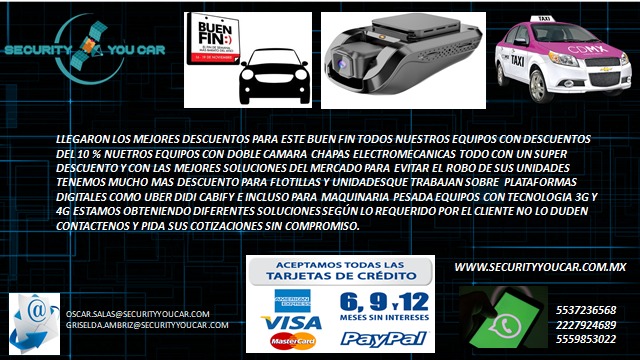 security_you's tweet photo. En Security You car seguimos con el buen fin grandes descuentos en todos nuestros dispositivos de rastreo vía GPS y en accesorios más del 50 % no lo duden y contáctenos pidan sus cotizaciones sin compromiso. https://t.co/FmSKAjtsEo