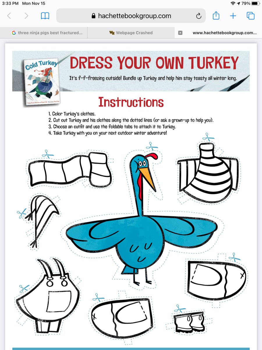 Read Cold Turkey, then dress your own turkey! ⁦@kirsticall⁩ ⁦@ChadOtisDesign⁩ ⁦@DeirdreEJones⁩ ⁦@LittleBrownYR⁩ #BeGrateful hachettebookgroup.com/wp-content/upl…