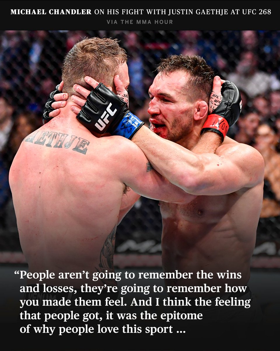 espnmma's tweet photo. It’s about more than wins and losses for Michael Chandler 💯 https://t.co/VhpULdtriA