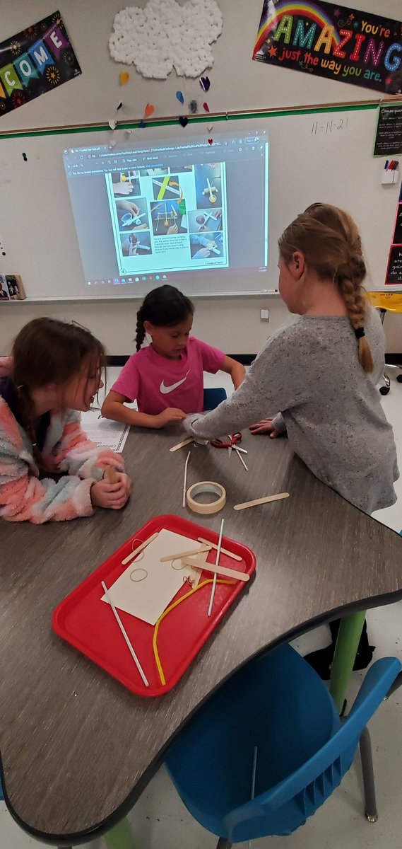 davis_stem's tweet photo. More 3rd and 4th graders stepping up to the STEM Turkey Bowl Challenge. They made goalposts and kicking devices. Teams played tournament style and had lots of gobbles. I mean giggles. 🦃  @DavisElemRCISD https://t.co/tZZwxDjpr2