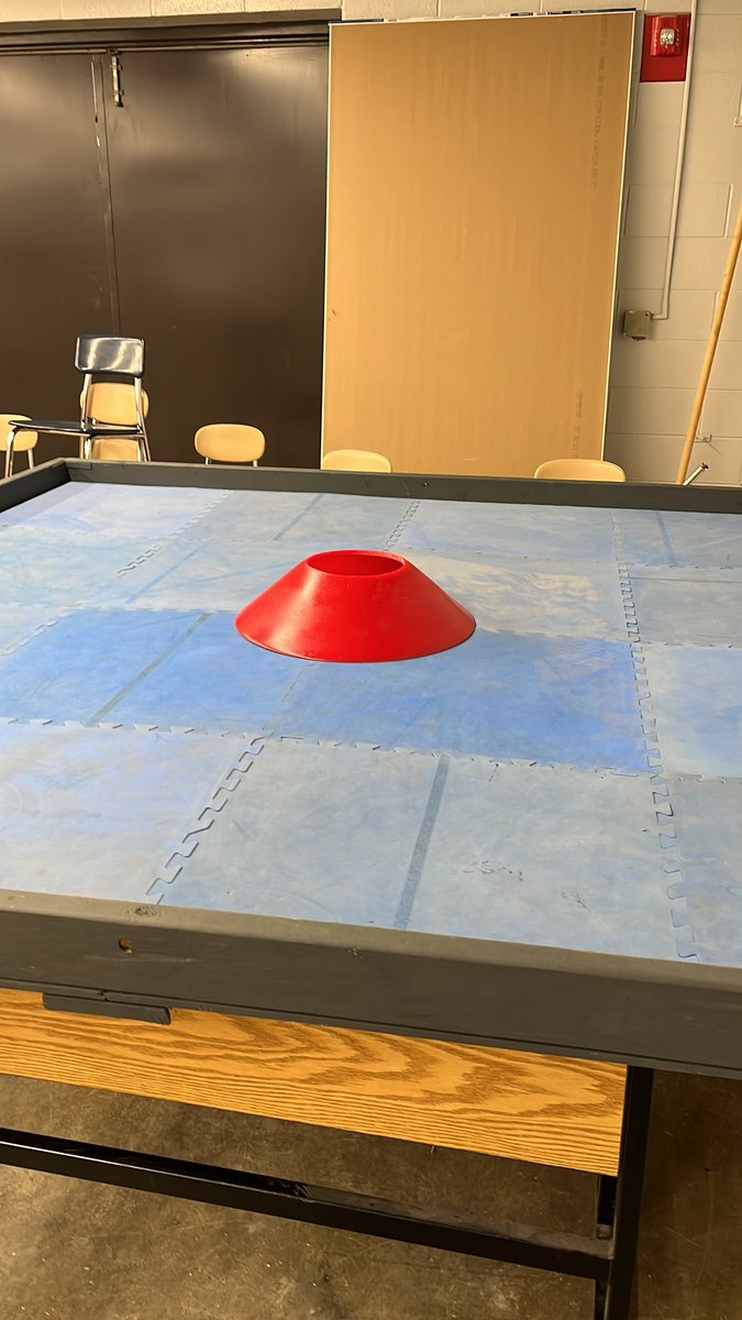 randyengland80's tweet photo. 2021 HS Robotic has begun!  New this year is our folding 8’x8’ game board https://t.co/1jDkQDolq4