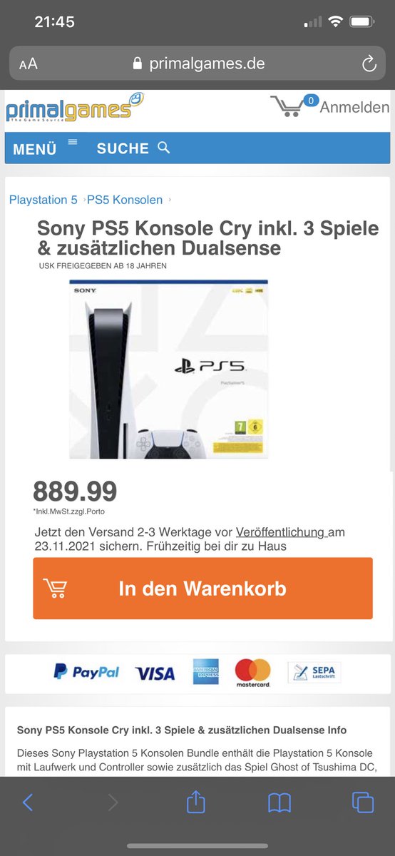 GamekillaTV's tweet photo. @PS5Deutschland Was ein Preis 😂😂😂😂😂 https://t.co/eJQok4U8oi