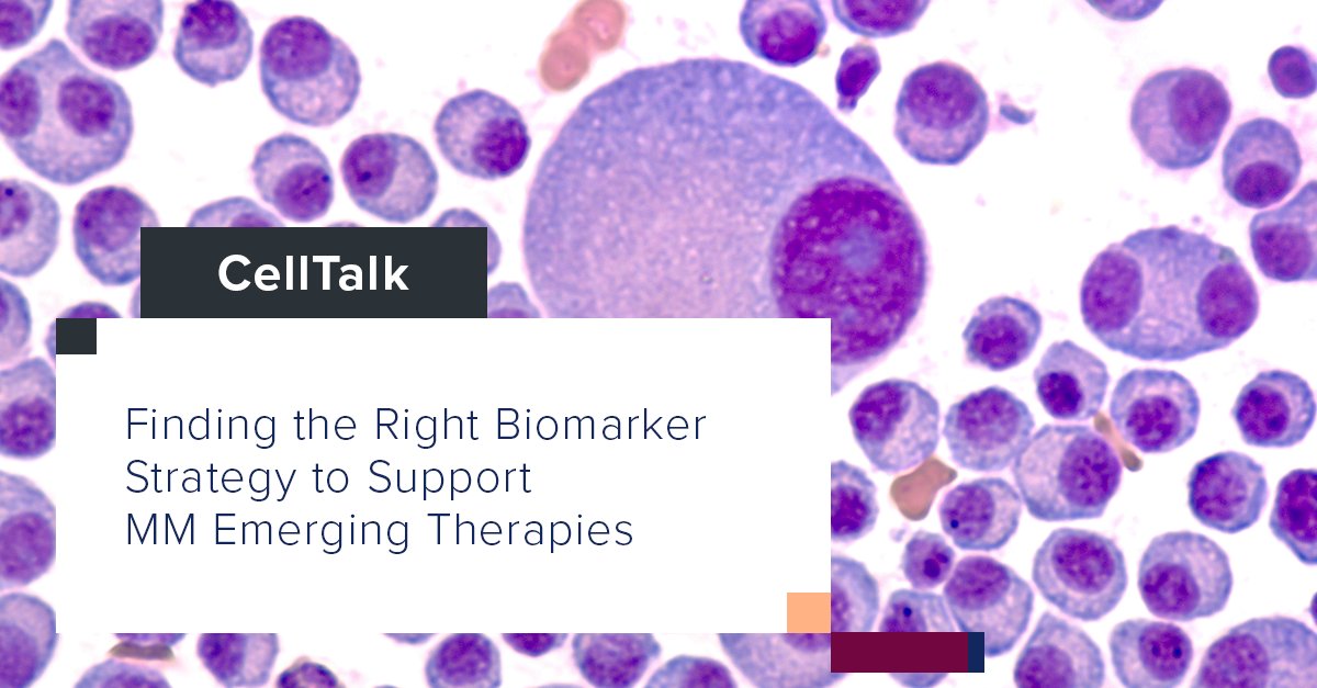 CellCarta's tweet photo. At CellCarta, we are focused on finding the right biomarker strategy to support #multiplemyeloma (MM) emerging therapies.
In a recent #CellTalk blog post our experts 👨🔬 outline how our team can develop optimal MM biomarker strategies: https://t.co/Naqan95WHD https://t.co/3Q2erITww7