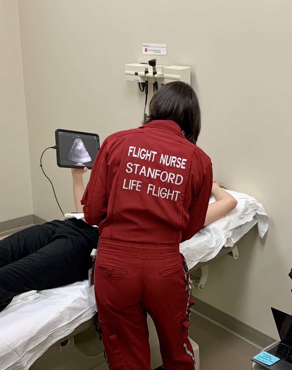 This week Life Flight began our credentialing process for our ⁦<a href="/ButterflyNetInc/">Butterfly Network</a>⁩ iQ+ ultrasound! We're working with ⁦<a href="/StanfordEMED/">StanfordEM</a>⁩ faculty to train all Flight Crew on a myriad of #POCUS studies/procedures. Exciting progress!!! 🚁