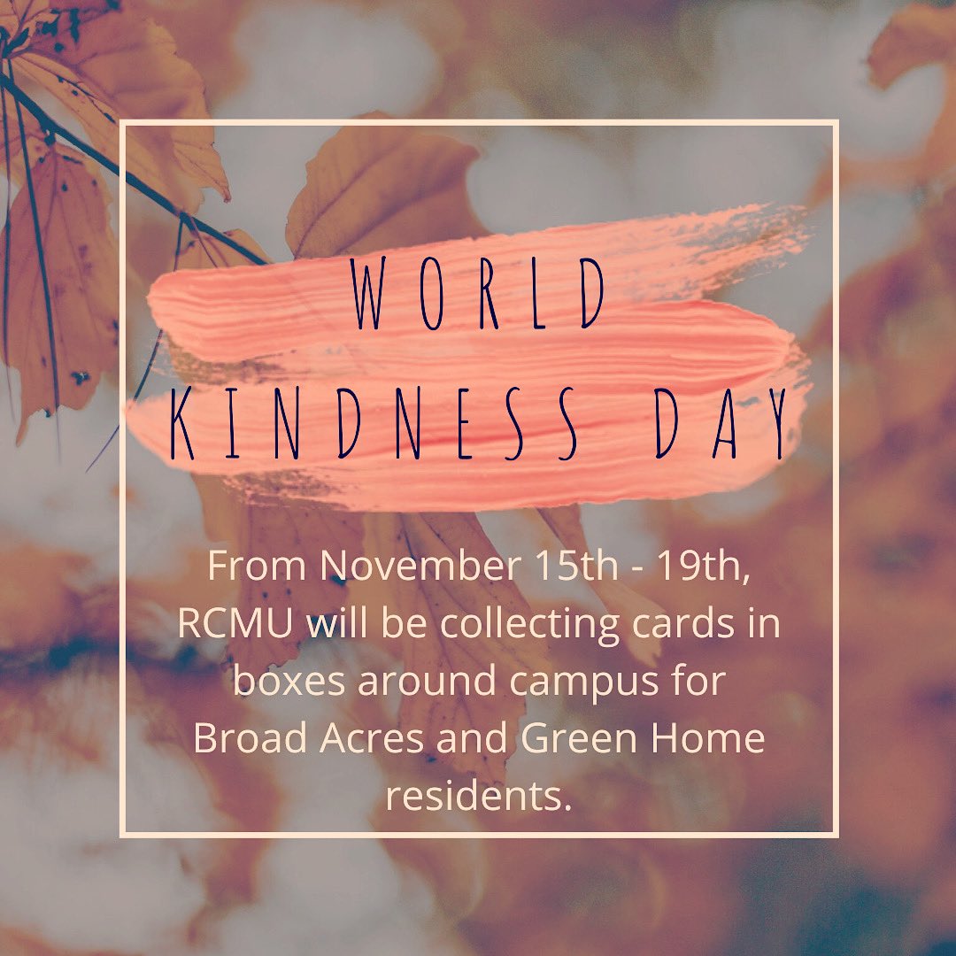 rcmu_rotaract's tweet photo. This week RCMU will have boxes out to collect cards for Broad Acres and Green Home residents in the following buildings on campus:
Elliot
Belknap 
Butler
Grant
Lower Manser
Retan
Allen

#RCMU #Rotaract #RotaryInternational #PeopleofAction #LoveMU https://t.co/xzfpKWebFy