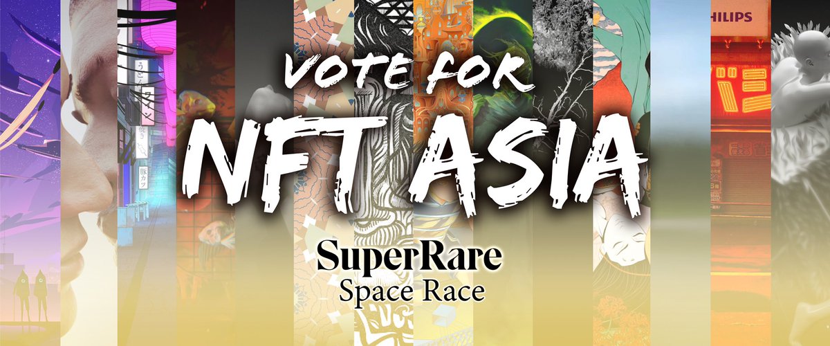 Voting starts TODAY! Come support <a href="/nft_asia/">Follow us at @nftasiaofficial</a> in the running for the <a href="/SuperRare/">SuperRare</a> Space Race! $RARE holders can go straight to site and vote! And for everyone else, would love to see the spreading of words so more can join! Thank you and here we go!🙌🏽❤️‍🔥

superrare.mirror.xyz/token-race/baf…