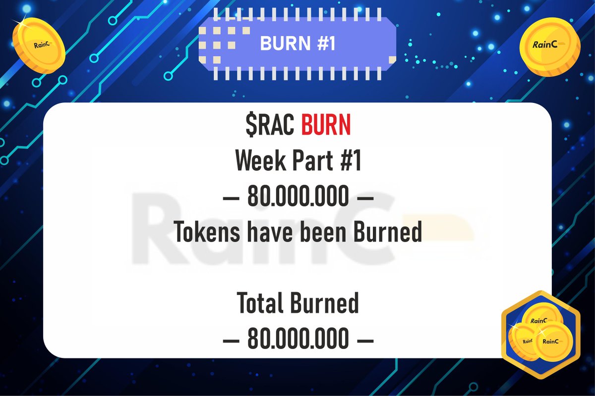 Burning tokens update :
in the first week we burned 80,000,000 $RAC tokens, the total burned tokens now is 80,000,000 $RAC

TX :
solscan.io/tx/5qvZYCkeVkc…

#SolanaAirdrop #SolanaSummer #Solananews  #Solana #SOL #coinburn #memecoin #memecoins