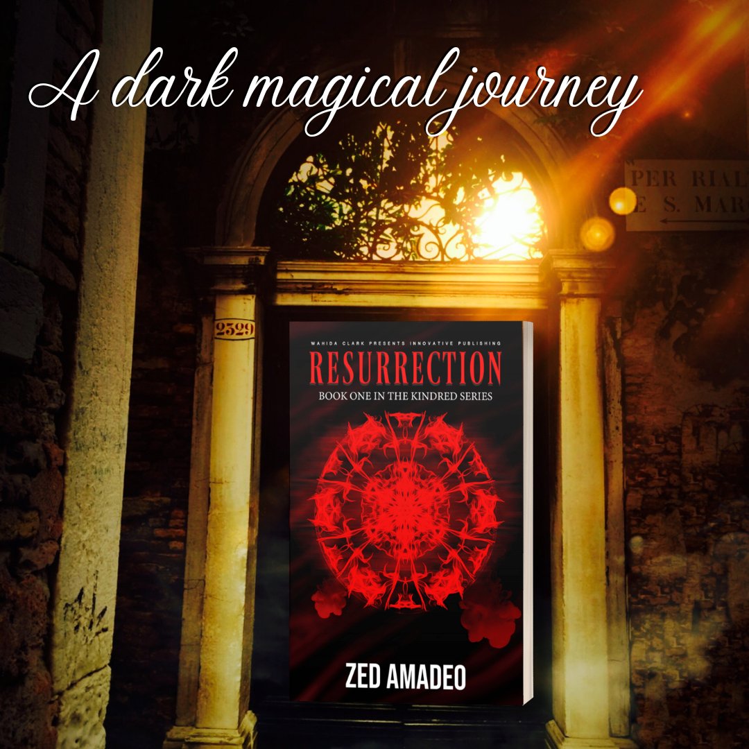 ZedAmadeo's tweet photo. I am so thrilled to announce that Resurrection, the first book in my dark fantasy series Kindred, is now available for pre-order before it’s released on November 26 (aka Black Friday)! https://t.co/TRO68CHFPS https://t.co/gdKtaNi06H