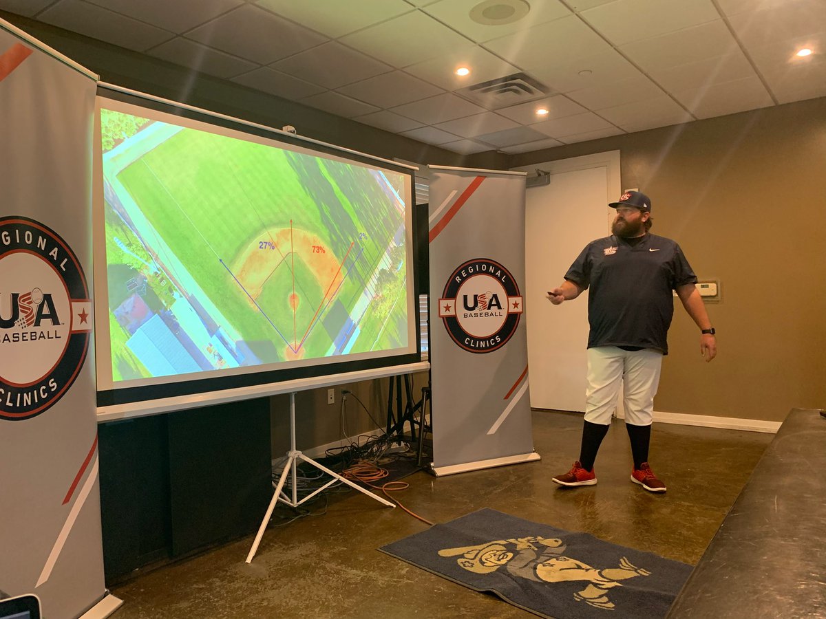 Clay Cox (@coachcox19) on Twitter photo Big thanks to <a href="/CoachBartman/">Andrew Bartman</a> and <a href="/USABaseball/">USA Baseball</a> for having me out this weekend to speak on infield play. Lot of great coaches from all levels growing the game and I’m glad to have been a part of it. Always an honor to don the red, white and blue! 🇺🇸
#USABclinics #InfieldU Big thanks to <a href="/CoachBartman/">Andrew Bartman</a> and <a href="/USABaseball/">USA Baseball</a> for having me out this weekend to speak on infield play. Lot of great coaches from all levels growing the game and I’m glad to have been a part of it. Always an honor to don the red, white and blue! 🇺🇸
#USABclinics #InfieldU