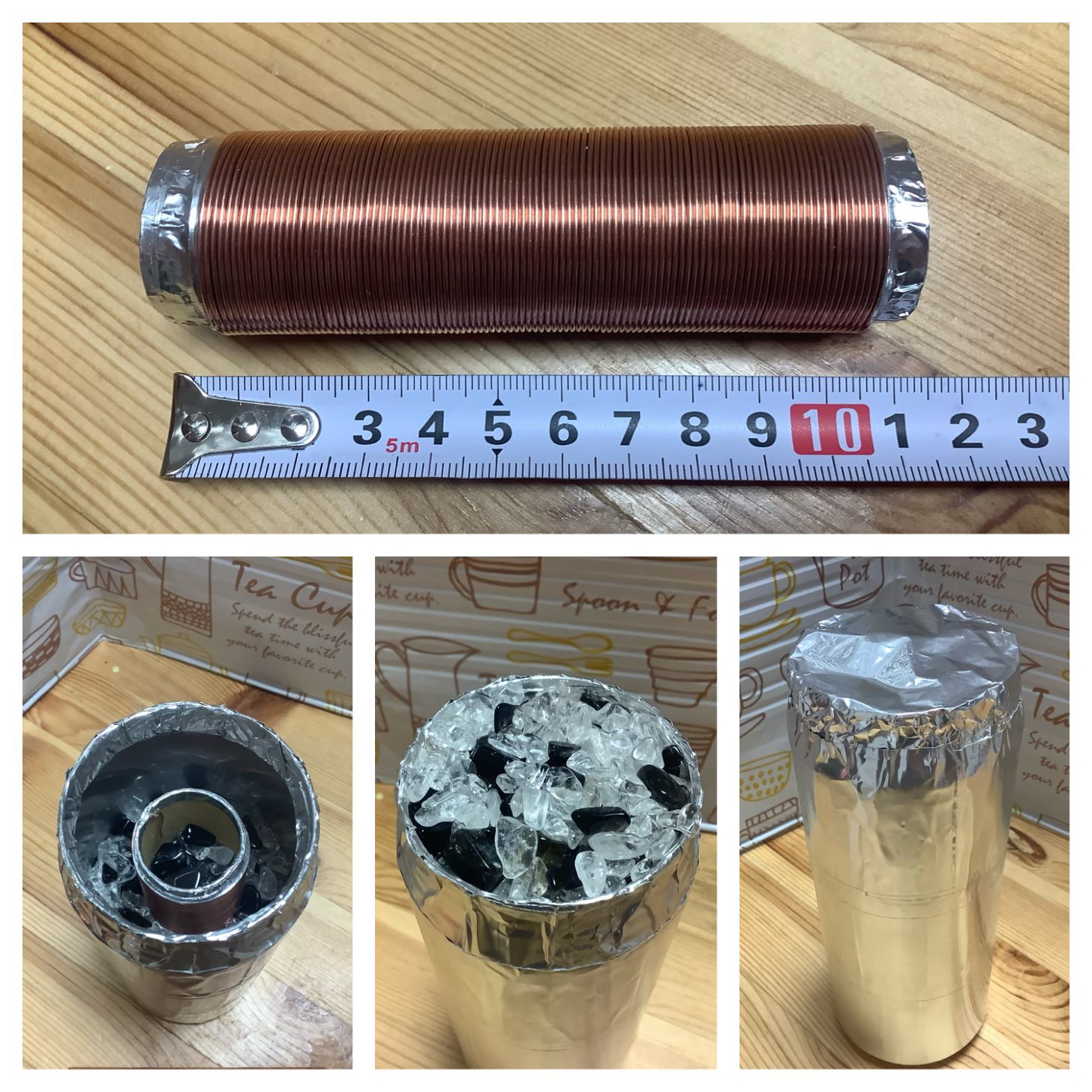 Emerald 7 大和缶 大和缶zero 最強大和缶zero磁場を安価でつくる事に成功 銅線右巻きと左巻きを重ねて二重 コイルをつくります すると右巻き 右螺旋上昇磁界 左巻き 左螺旋下降磁界 によりトーラスを描きゼロ磁場を発生させます T Co Upgtlxgeru