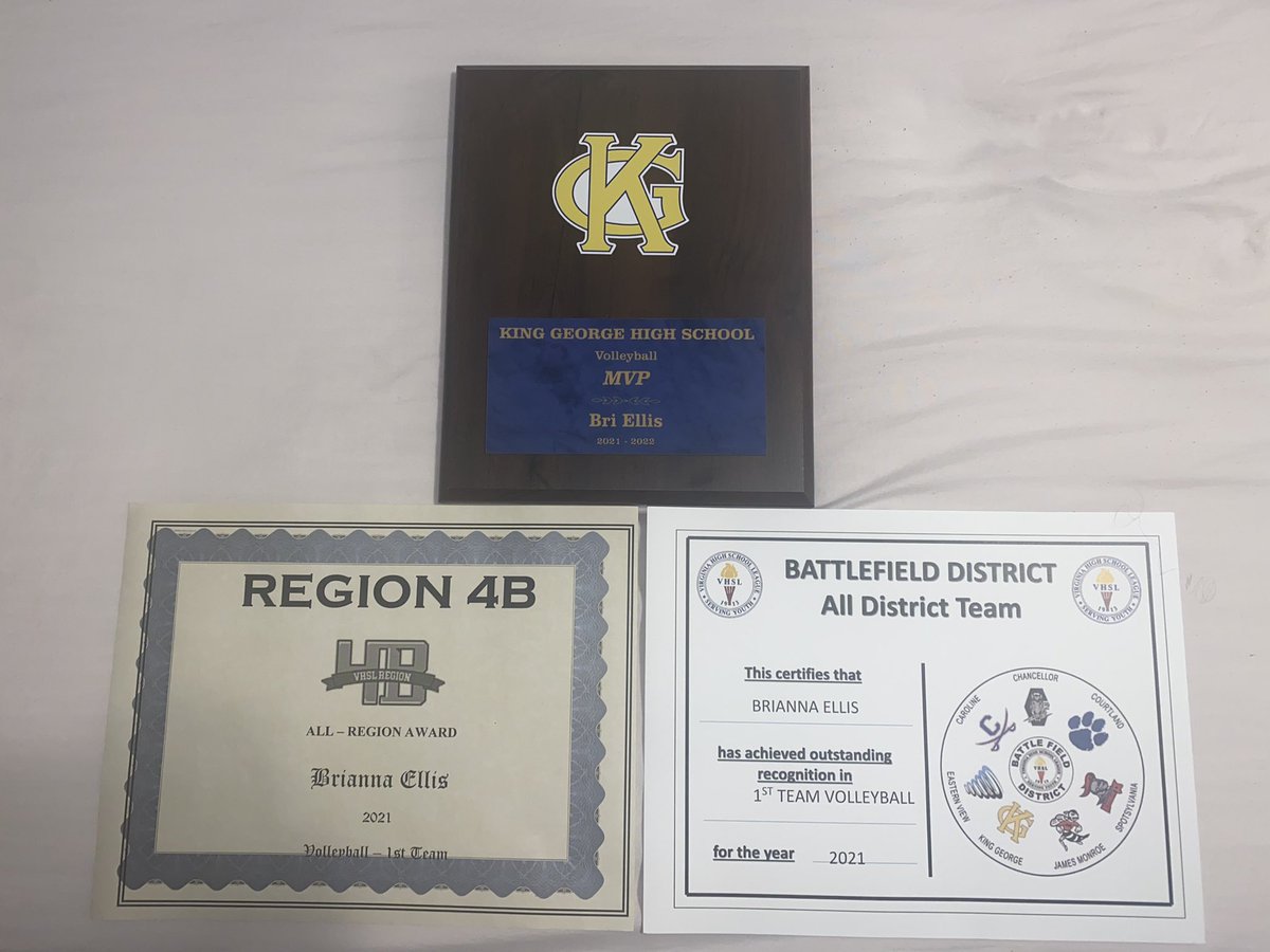 Had awards tonight got MVP and received my all-district and all-region certificates, even though my name is spelled wrong. Congratulations to everyone who received awards tonight and we had a great season!