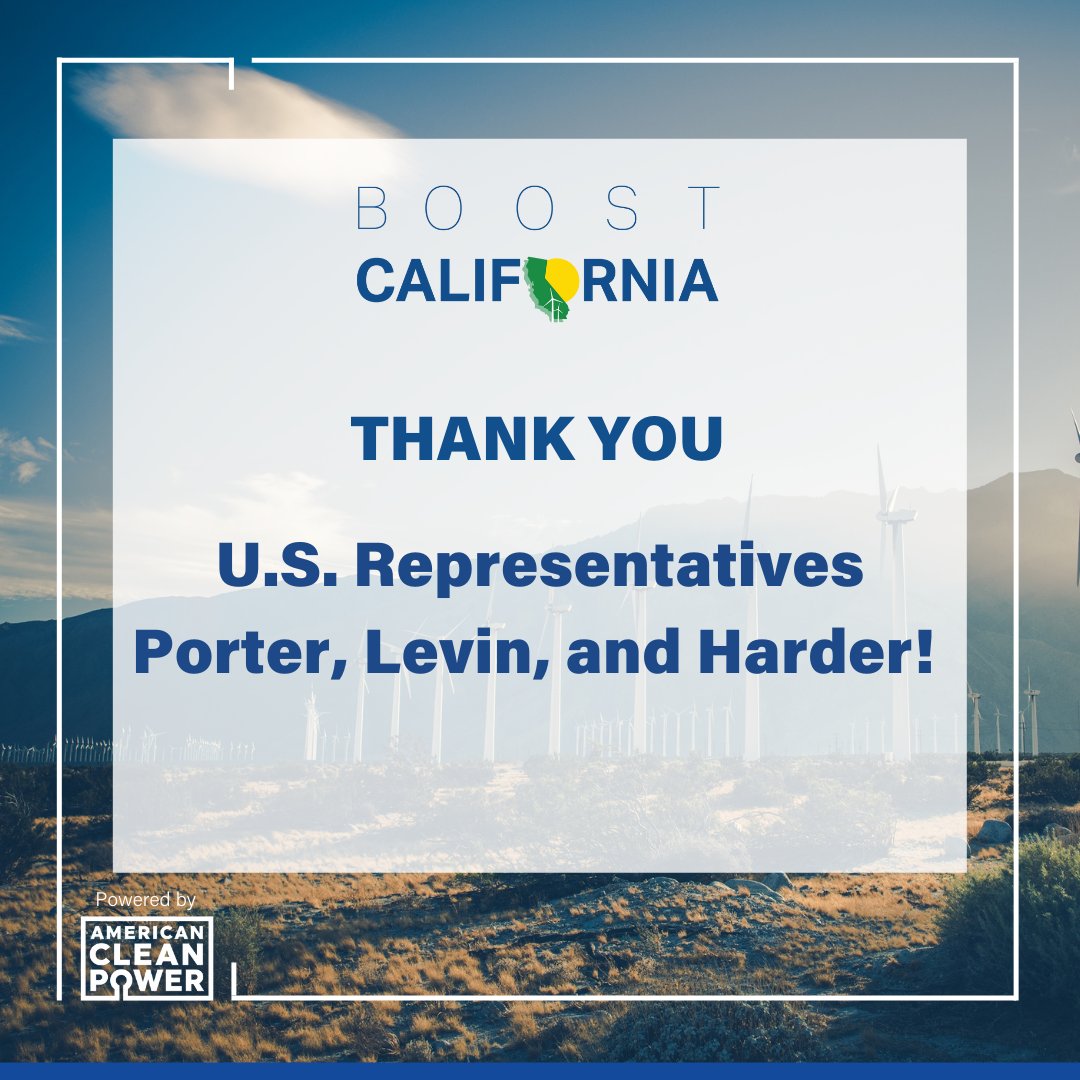 BoostCalifornia's tweet image. We applaud @RepKatiePorter, @RepMikeLevin, @RepJoshHarder, U.S. Congress, and @POTUS for the historic passage of the bipartisan Infrastructure Investment and Jobs Act, which will modernize the nation's #transmission systems and propel the #cleanenergy industry forward.