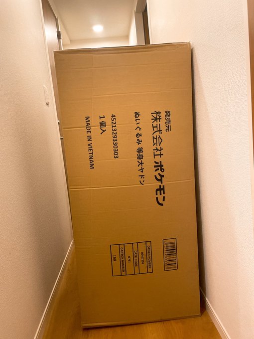 等身大ヤドンが届いた人のツイートまとめ 洗濯機より大きい 大型冷蔵庫と同じサイズでした まとめダネ