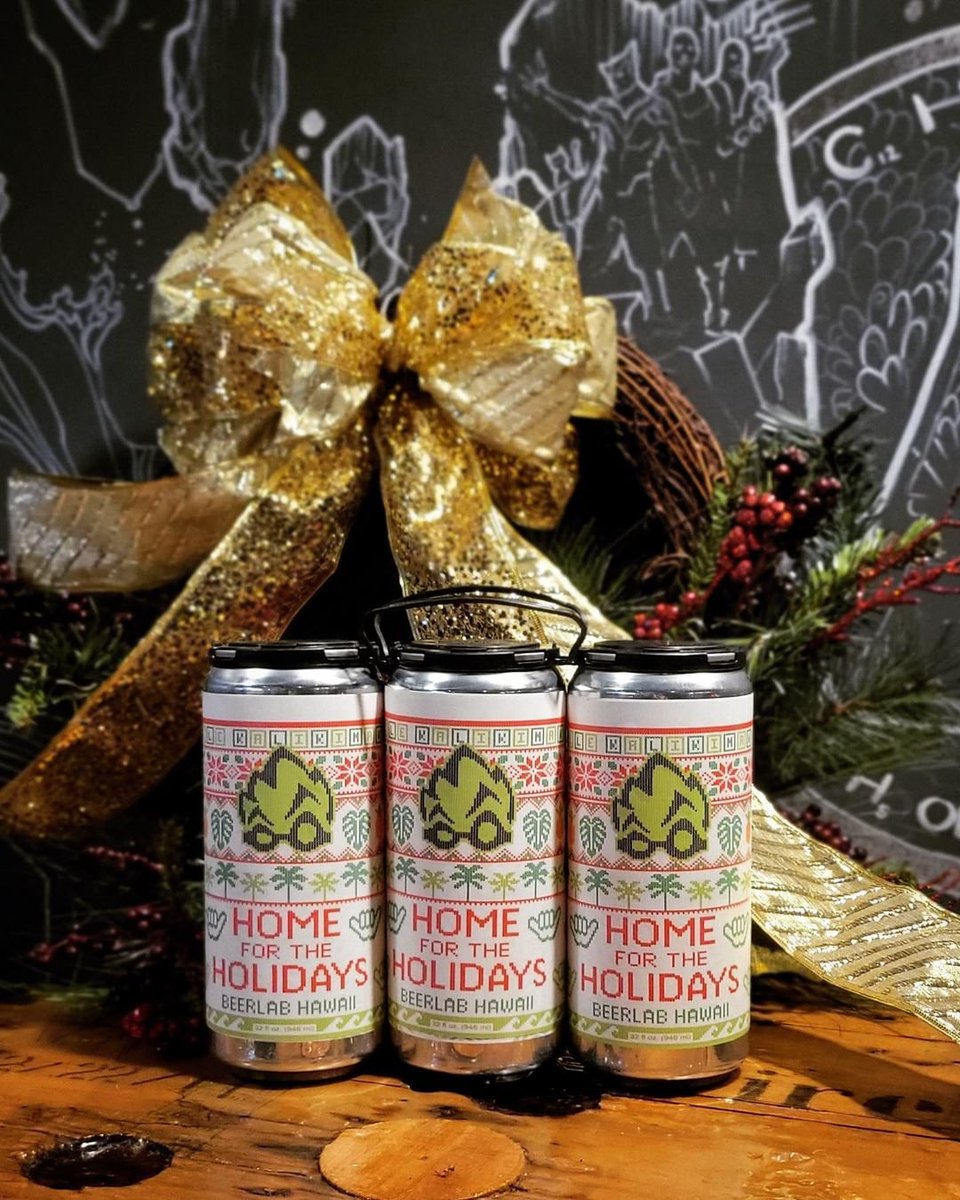 HawaiiShops's tweet image. The perfect gift for the beer lover in your life! #via @beerlabhi: Our 2021 holiday crowler labels are available starting today at all brewpubs! #BrewedForHawaii #LivePonoDrinkOno #BecauseBeerLab