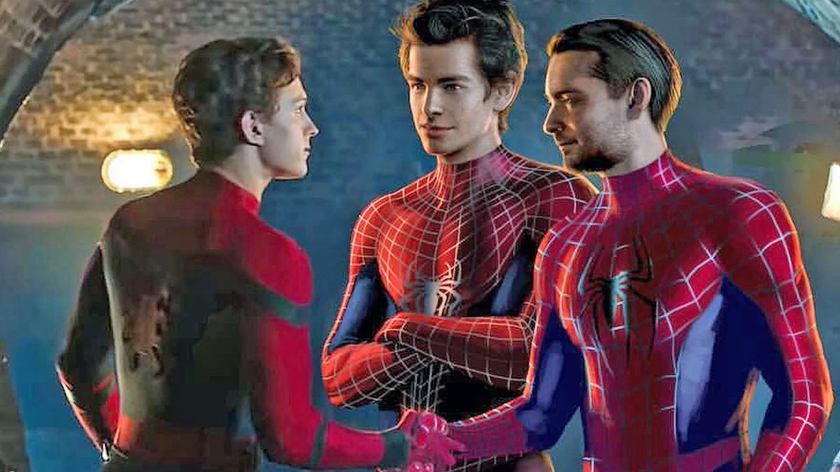 HeyItsAkachi's tweet photo. This is how No Way Home would look like if I did it (with a sinister six too ofc) 

The other Spider-Men would come in at the very end, eat some pizza with Peter, do a final swing, and Nicholas Hammond would yell “WHAT THE FU-!” while wearing his costume https://t.co/0RwnkSWTRU
