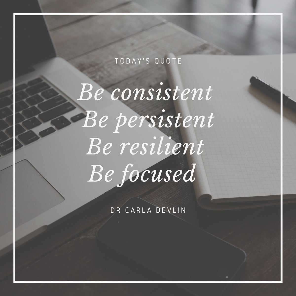 #beconsistent #bepersistent #beresilient #befocused #QOTD