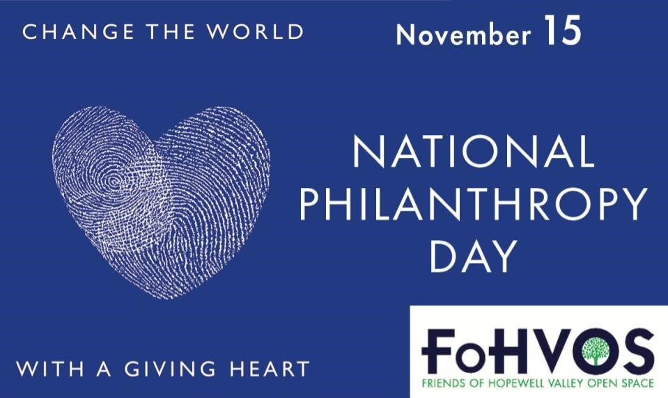 November 15th is National Philanthropy Day. Be sure to give a little to the people who need it and the organizations that do good in this world. If you don't know who you should donate to, #fohvos has a few great suggestions! #hikehopwell #communityconservation