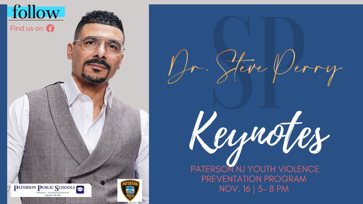 DrStevePerry's tweet photo. Showing NJ love &amp; support tomorrow for their 
Youth Violence Prevention Program #NJPaterson
#SaveMySons #SaveMyDaughters #ConversationsWeNeed https://t.co/Cdme5yzPBl