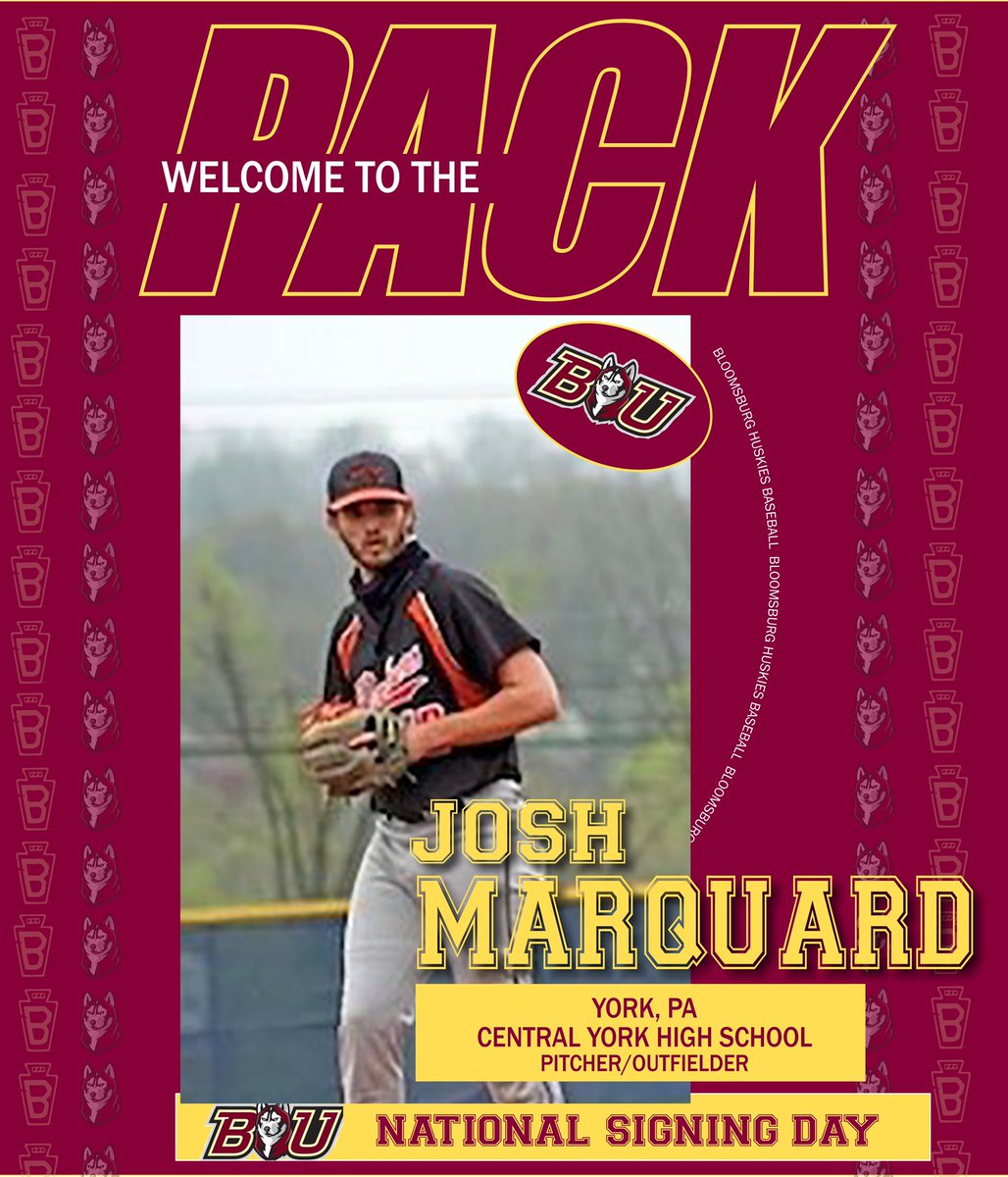 Welcome to Bloomsburg University Josh! ✍️ <a href="/MarquardJosh/">Josh Marquard</a>