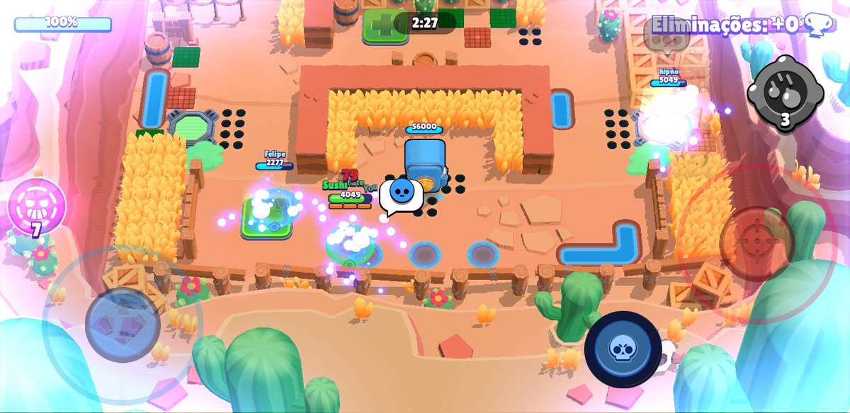 OOCBrawlStars_'s tweet photo. Cai num mapa normal :D https://t.co/bs3nXhaccb