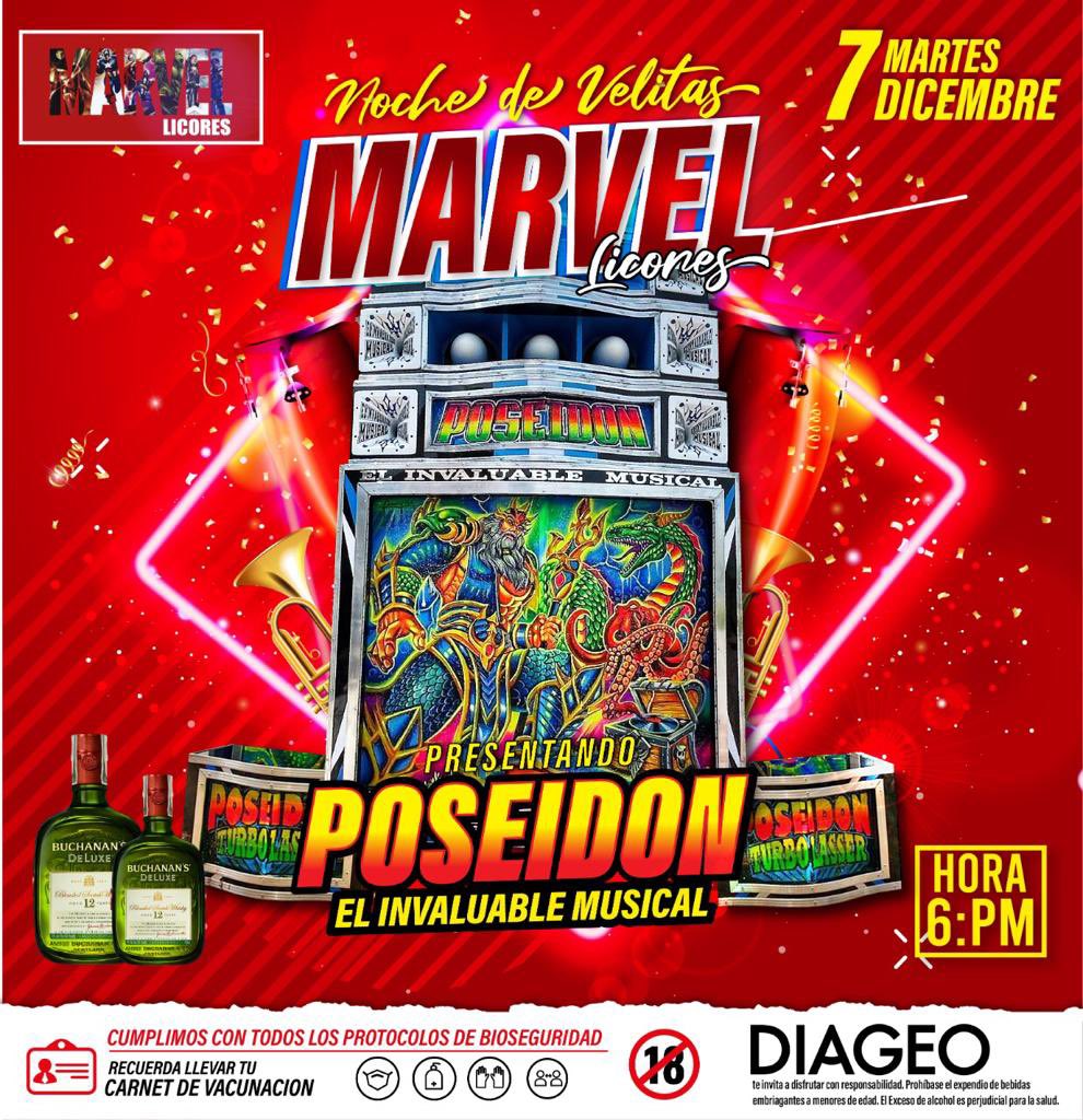 marvel_licores's tweet photo. Familia Marvelera!! Después de un largo tiempo! Volvemos abriendo las puertas en la re apertura  de nuestra Discoteca con su nueva imagen! Martes 7 de siembre! Sonando el invaluable !! 🔱🔥 🚀 https://t.co/x5pwtlmeJI