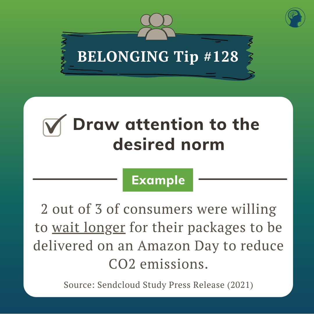 Root_Solutions's tweet photo. If your target audience isn't currently practicing the sustainable behavior you desire, share statistics that support your target audience's INTEREST in performing the desired #norm, especially if it's a larger percentage. #sustainablebehavior #greennudge #belonging @Sendcloud https://t.co/MKv1ppRx4k
