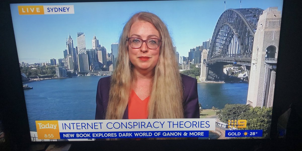 Ben_Davison1's tweet photo. @vanbadham on @TheTodayShow talking the launch of her new book #QanonAndOn &amp; the dangers of the #QAnonCult
#auspol https://t.co/rnNUs1Gu63