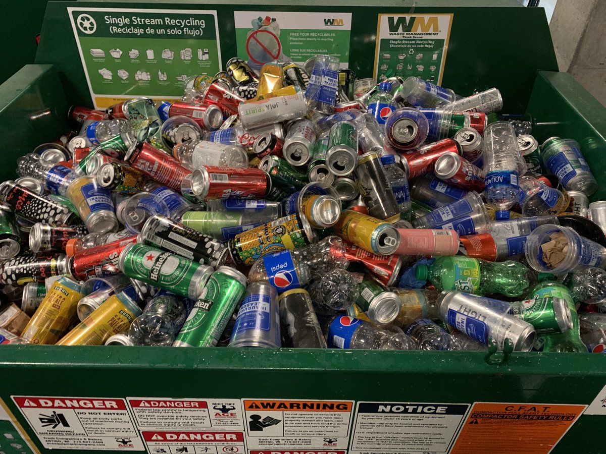 thompsos3's tweet photo. Happy #nationalrecyclingday ♻️
Since opening in 2019, @allianzfield  has diverted over 261 tons of recyclable material from landfills. 

Thank you to the efforts of fans on game days to make sure their bottles/cans make it into our recycling containers! https://t.co/uA8Yktpo1O