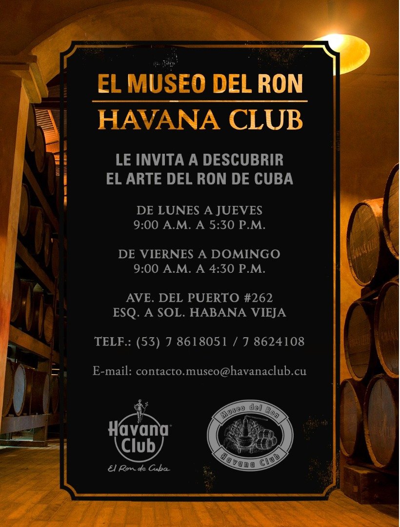 AmanteRonCubano's tweet photo. #Museo del #Ron #HavanaClub abre sus puertas nuevamente a partir de este 15/11, a visitantes de #Cuba y otras partes del mundo. Les esperamos !!! https://t.co/wgcLRXRjXL