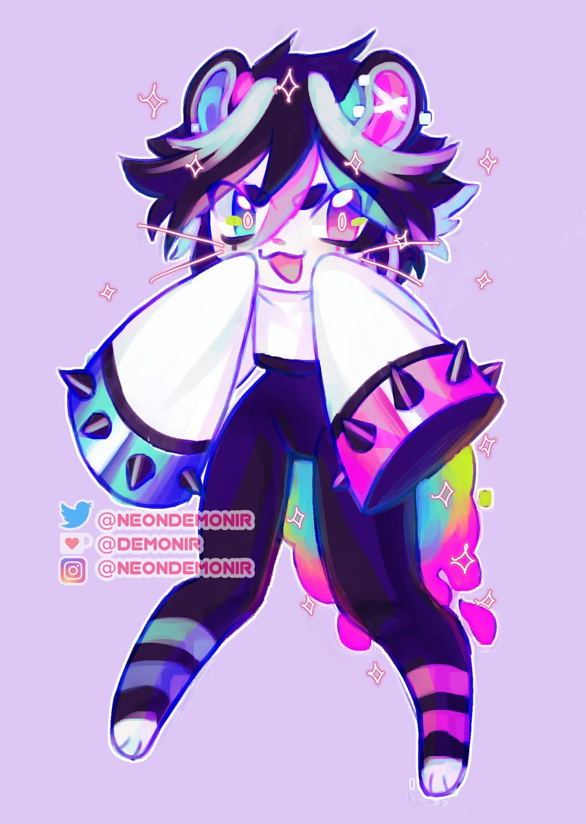 neondemonir's tweet photo. Little drawing I did for my friend @hyacinthable of a design she got recently and god am I in love with it https://t.co/dZYX17raD1
