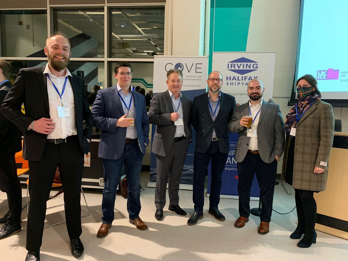 Wonderful to meet Nova Scotia Environment Minister <a href="/TimothyHalman/">Timothy Halman</a>, Halifax Mayor <a href="/MikeSavageHFX/">Mike Savage</a> and Melanie Nadeau, CEO <a href="/COVE_Ocean/">COVE 🌊</a> 🇨🇦 at today’s #GBIPMarineRobotics  Mission in NS, 🇨🇦 attended by 🏴󠁧󠁢󠁳󠁣󠁴󠁿 businesses #Innovo, <a href="/PicSeaRobotics/">PicSea</a> and #UnderwaterContractingLTD 🏴󠁧󠁢󠁳󠁣󠁴󠁿🌊🇨🇦