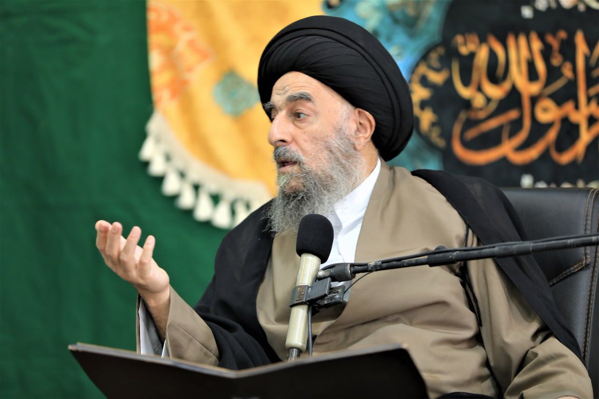 SayedModarresi's tweet photo. In a rare public address (since the start of the pandemic) @GrandAyatullah al-Modarresi speaks about the dangers facing Muslim and the world, including war, environment, says no recourse but to turn to Prophetic household and seek guidance from learned, pious religious scholars https://t.co/rYH0prigpr