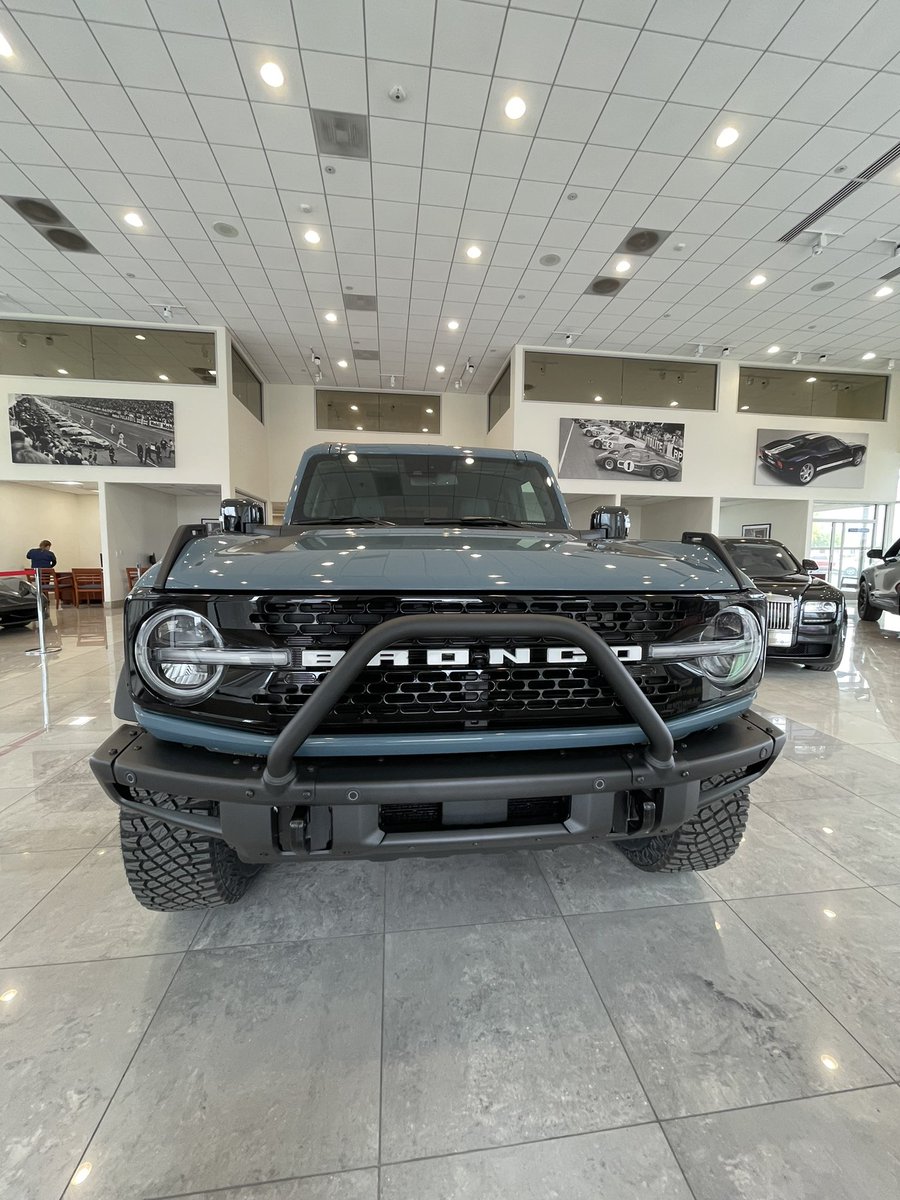 MaderaFord's tweet photo. COME BY THE SHOWROOM TODAY and check out this eye catching First Edition Ford Bronco with the Sasquatch Off-Road package included! Dm us for inquiries! $125k #maderaford #FordBronco #broncofirstedition #builtfordtough https://t.co/63ut2GW6yj