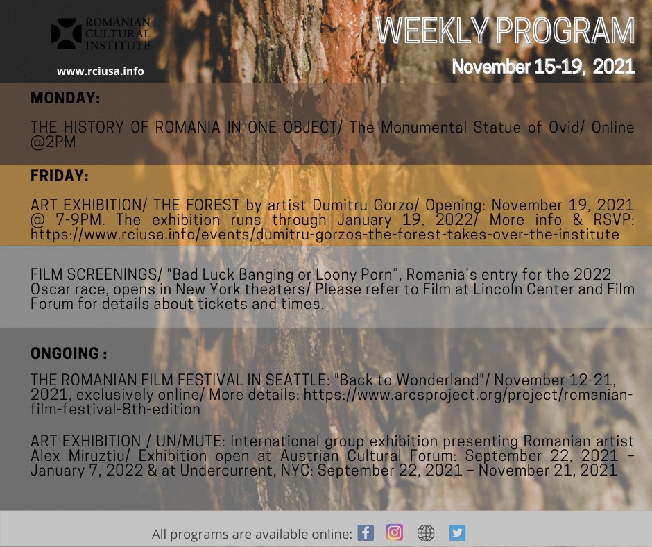 RomaniaNY's tweet image. Join us in person &amp;amp; online and enjoy! #WeeklyProgram #RCIUSA #RCINY #ICRNewYork #ICR