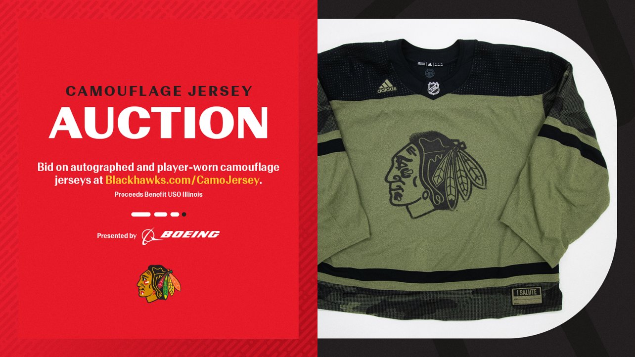 Camo blackhawks best sale jersey