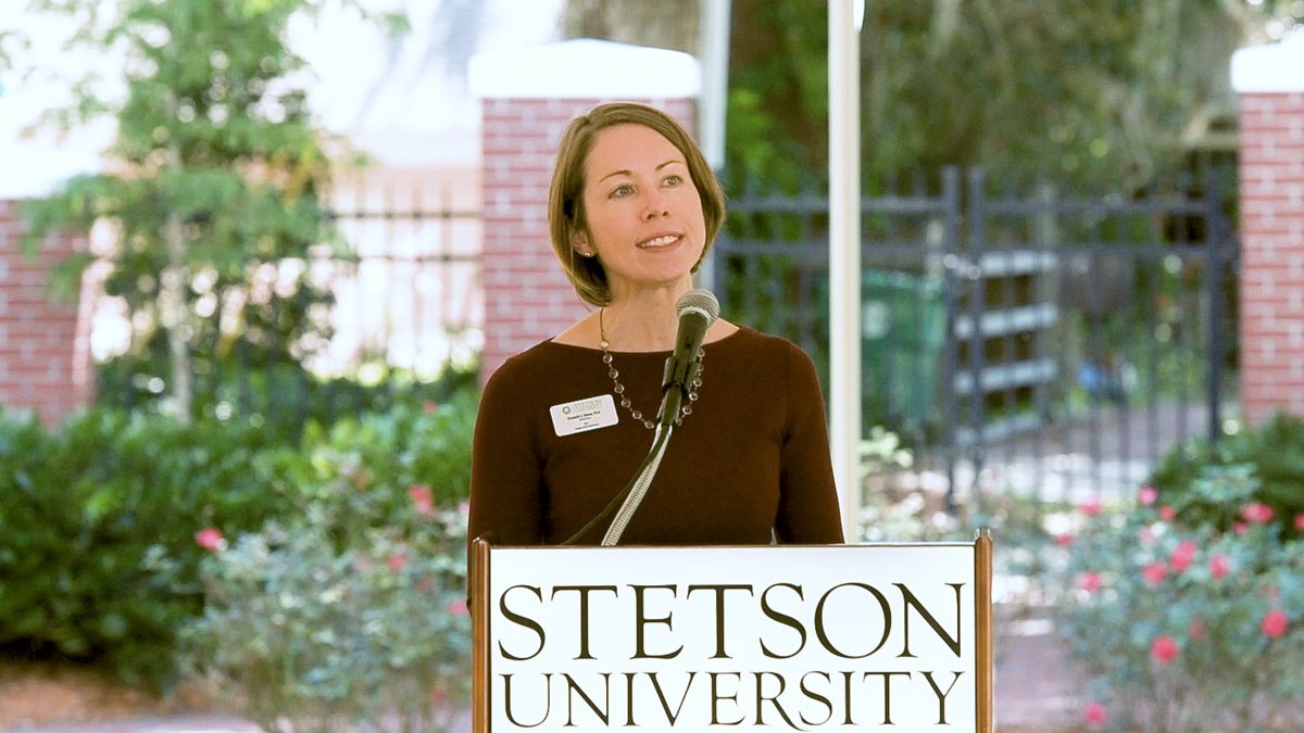 StetsonU's tweet photo. President Roellke announced a bequest today from the estate of Antoinette Levasseur LaValle in the amount of $15 million! The donation will support scholarships for talented students pursuing degrees in the Fine Arts, Creative Arts and Music.

More: https://t.co/a3yPPXEkot https://t.co/AVGjgSiJPy