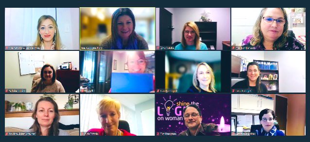 Our Prevention Coordinating Committee met today and donned some purple to support the <a href="/HiatusHouse/">Hiatus House</a> #WEShineTheLight campaign for  #WomenAbusePreventionMonth 💜