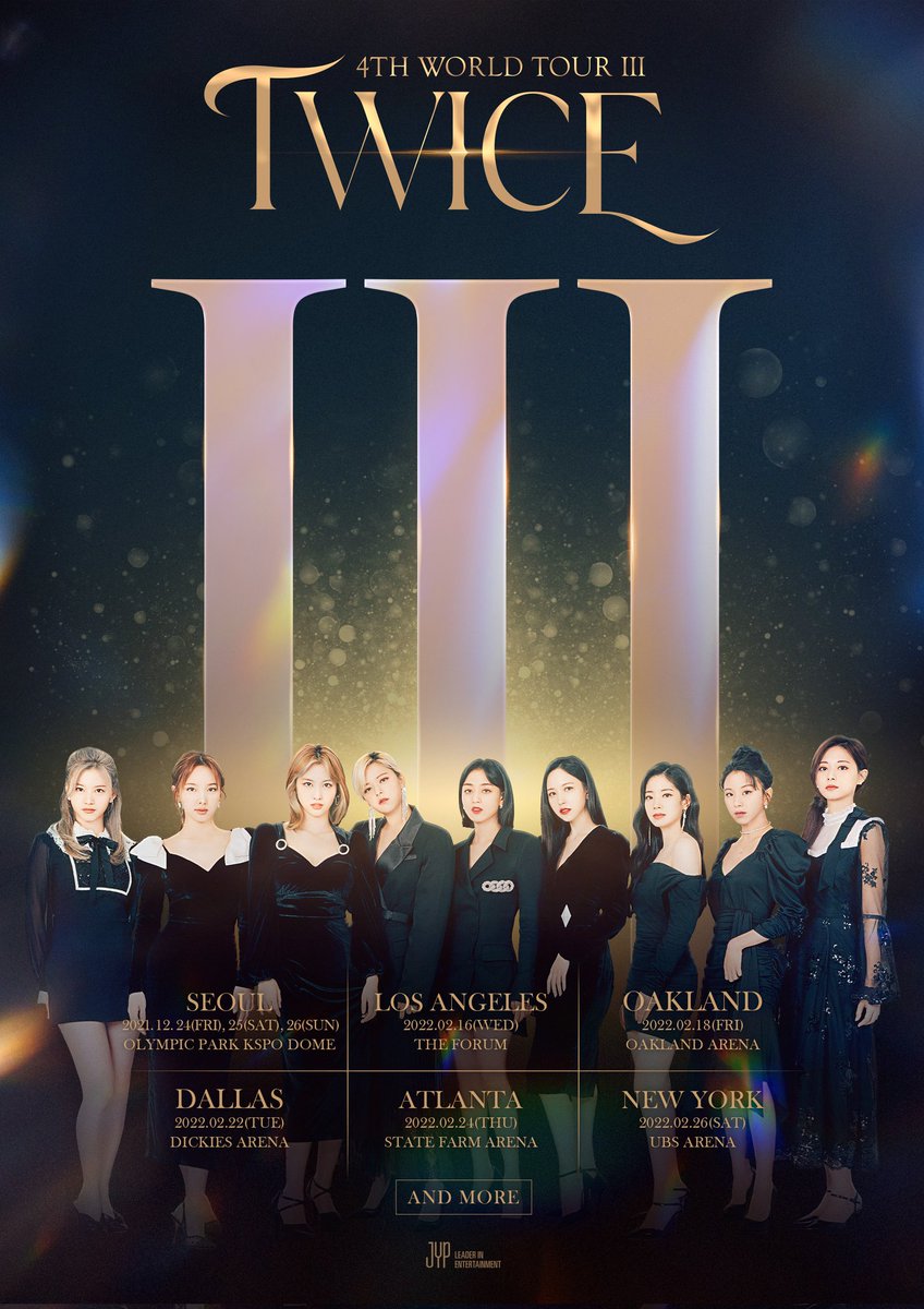 TWICE 4TH WORLD TOUR ‘Ⅲ’ 🥳

#TWICE #트와이스
#TWICE_4TH_WORLD_TOUR