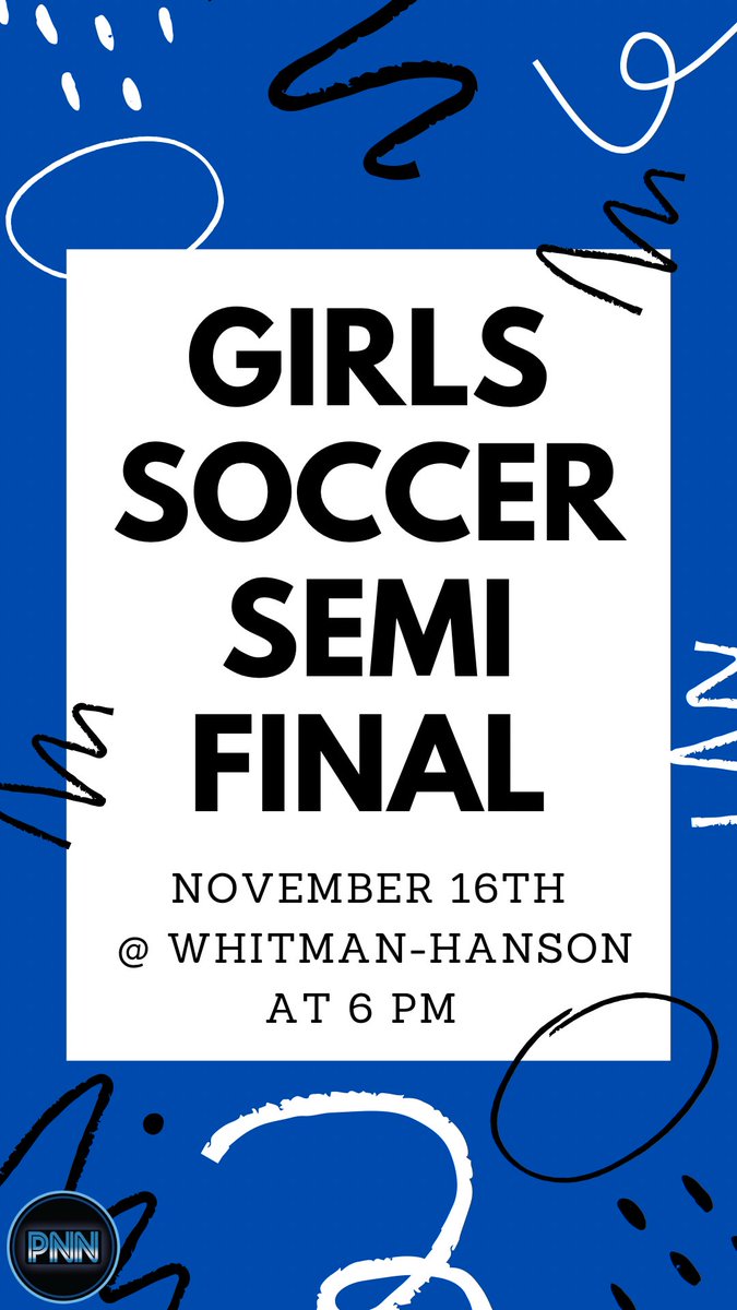 pnn_2025's tweet photo. Support the girls soccer team at Whitman-Hanson tomorrow for their Final Four semi-final game!🦅⚽️ https://t.co/XrZZYSRtLB