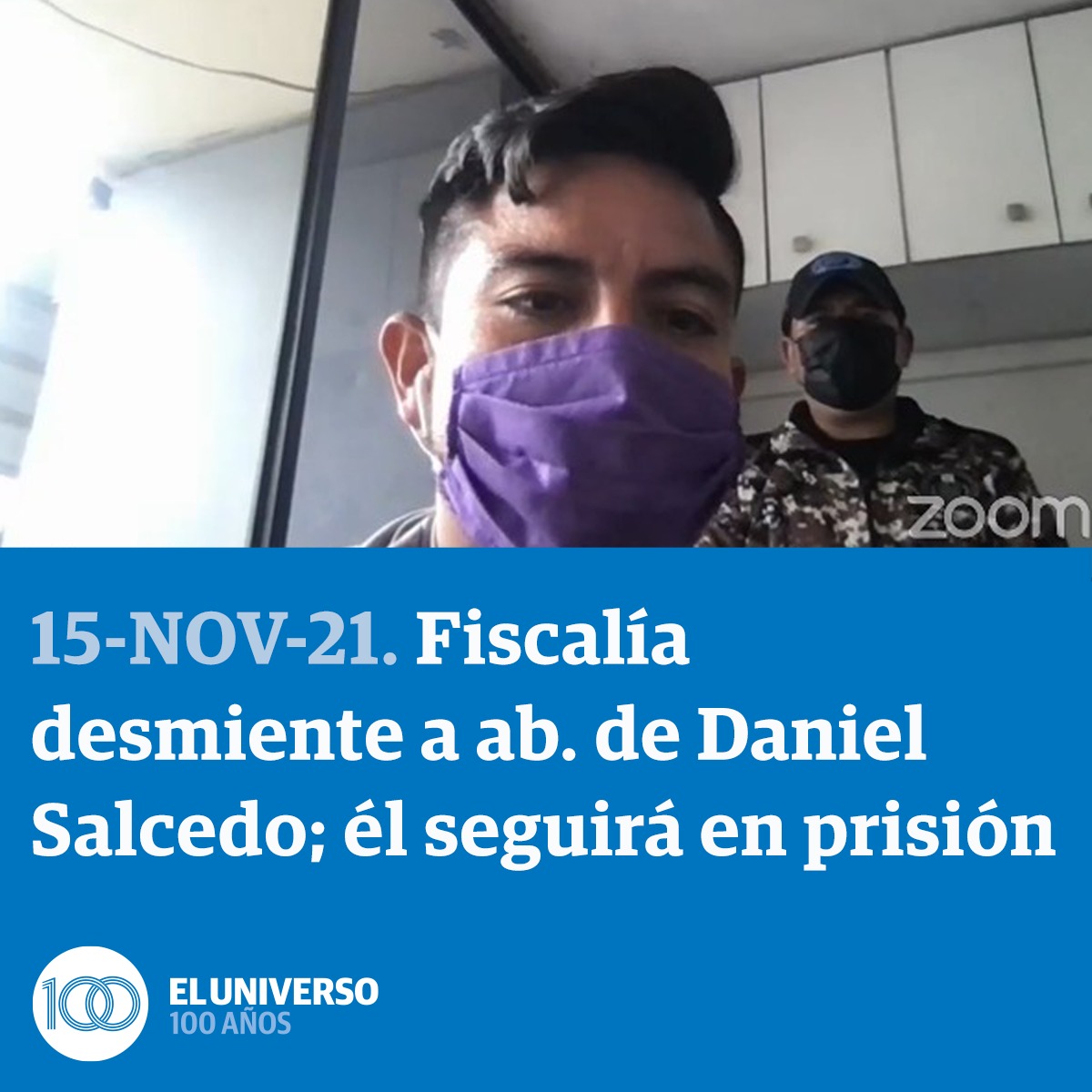 eluniversocom's tweet photo. Fiscalía: Tribunal Penal ratifica que no ha otorgado cambio de medidas para Daniel Salcedo. El imputado seguirá en la cárcel 4 de Quito. ► https://t.co/mcZmsPxTLH https://t.co/OMsAt116b6