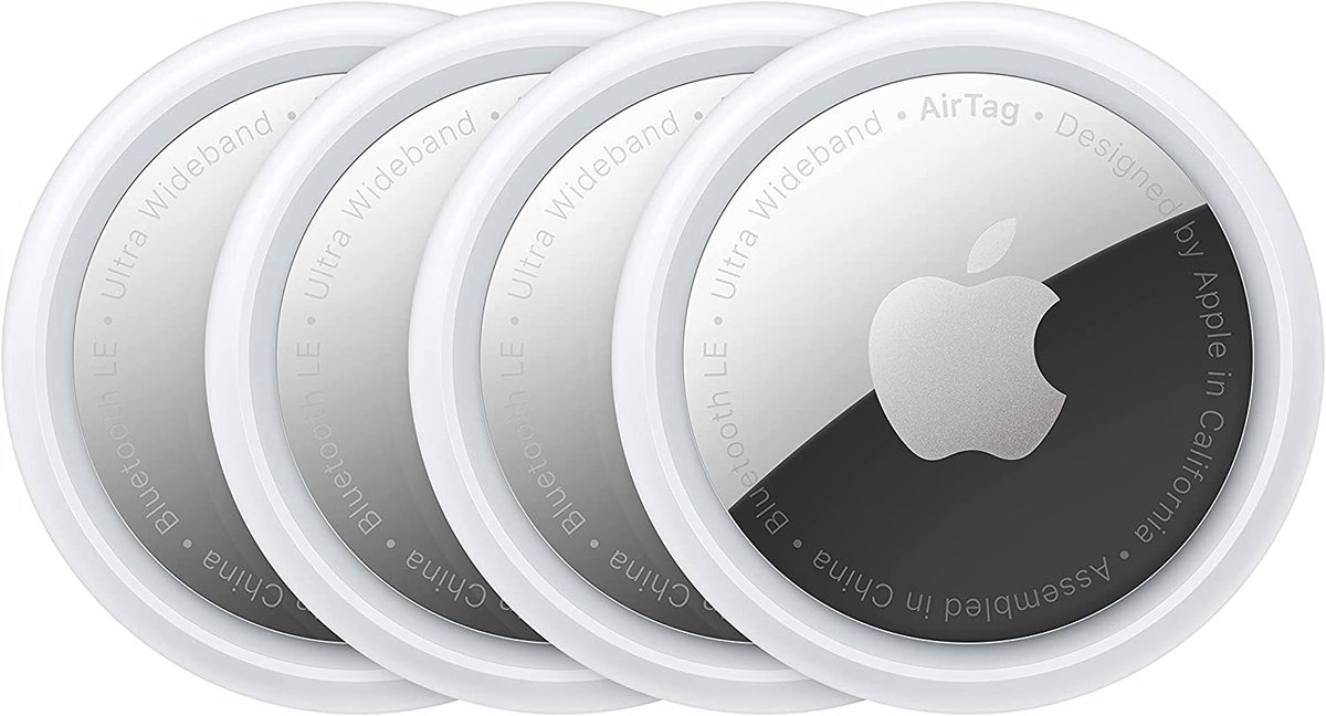 Lbabinz's tweet photo. New Apple AirTag 4 Pack is $39 on Amazon, probably a price error, low stock https://t.co/AIikp9ymMQ #ad https://t.co/WHm6qZsWmD