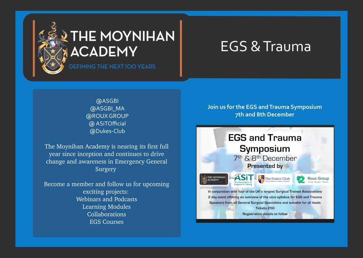ASGBI Moynihan Academy tweet media