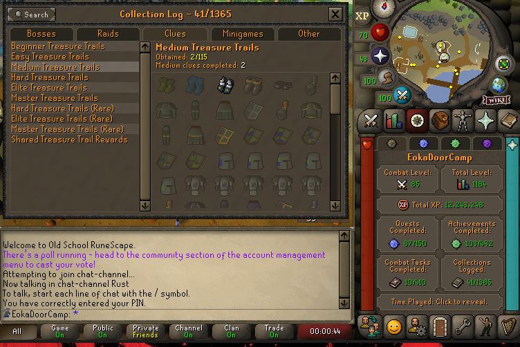 quick_beats's tweet photo. @behemeth_larzzz I know its not a live reaction but i opened my 2nd medium clue on my group ironman for holy sandals! not the rangers but ill take them https://t.co/kZXgQO3Xsb