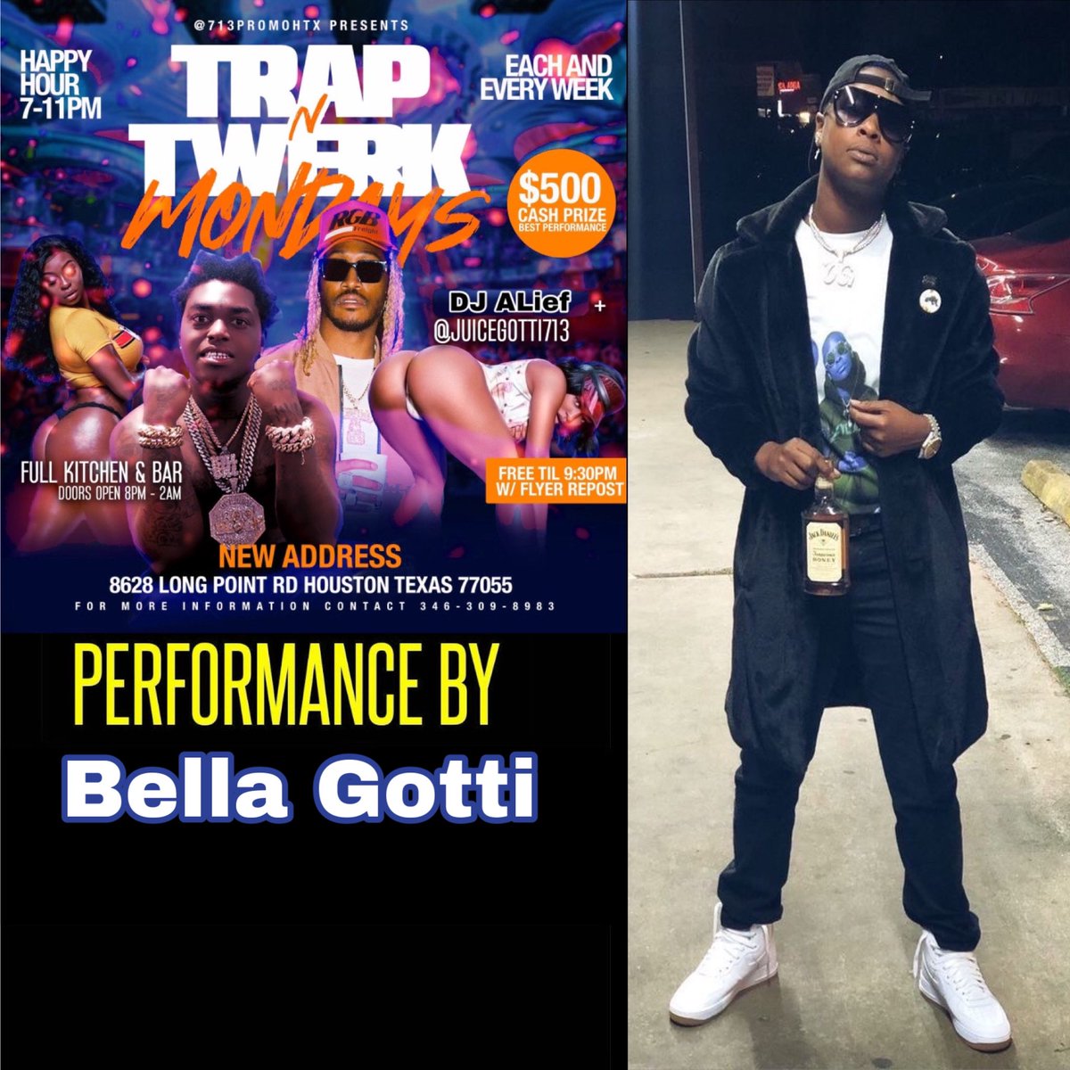TxSu_turnup's tweet photo. New Address ‼️‼️‼️‼️‼️‼️#TrapNTwerkMondays 🔥🔥🔥
ToNight 💪‼️ Open Til 2am 🙌😎🍺
@juicegotti713 ND Mix 🎶🎶🎶
Open til 2am 📍🔥 $20 Hookahs 

#TxSu22 #TxSu23 #TxSu20 #TxSu19 #TxSu21 #TxSu24 #TxSu25 #pvamu24  #TxSu #Pv20 #PV https://t.co/rFnyGpYc9D