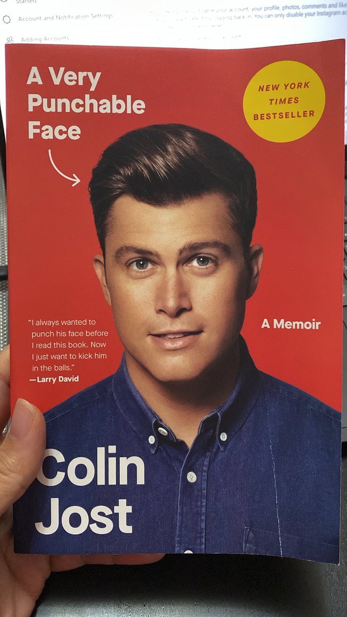 Like book reviews? Here’s mine! 

A Very Punchable Face | Colin Jost https://t.co/Lnjgy9ezSE 

#averypunchableface #colinjost https://t.co/FgyGEwmtKK
