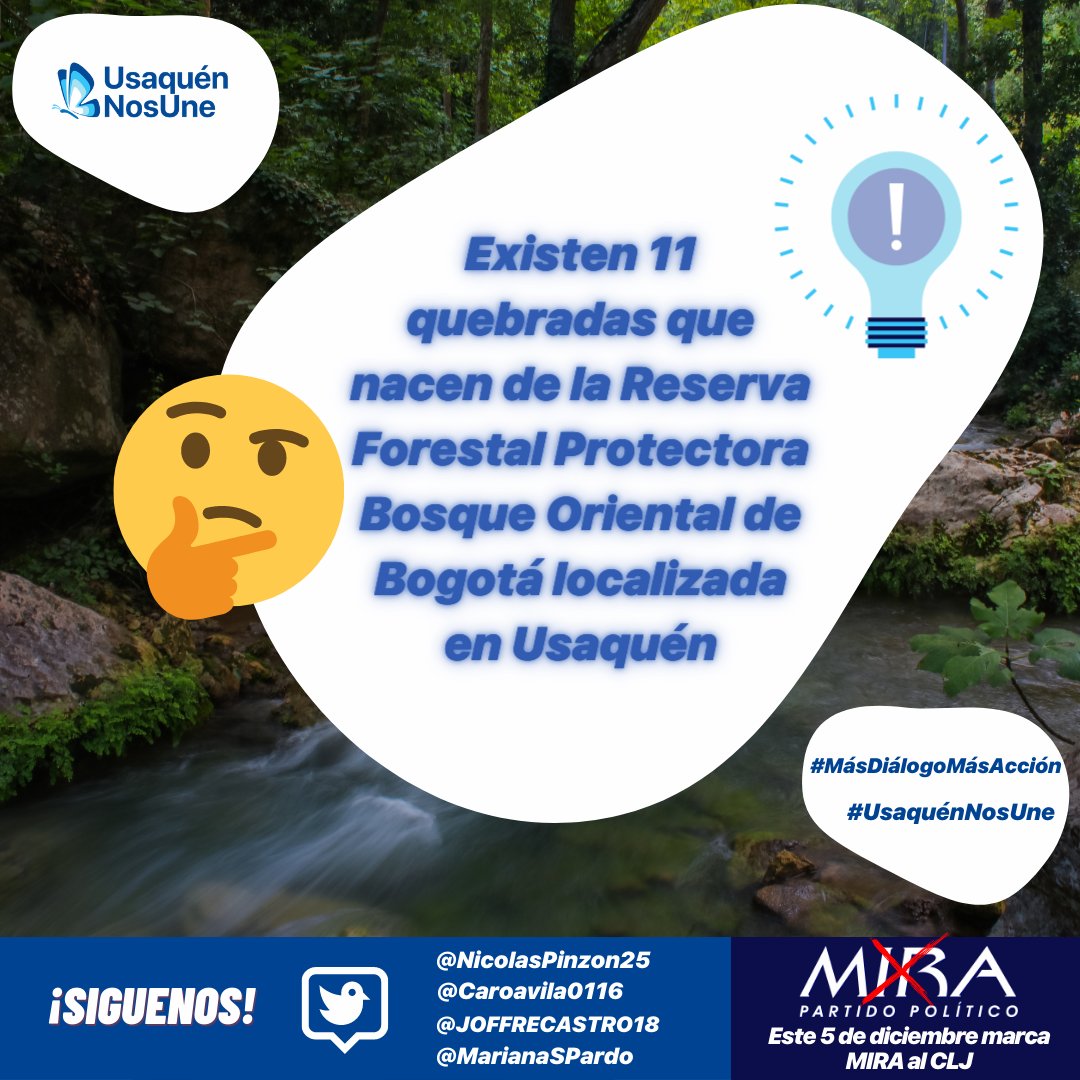 CarCarAvila's tweet photo. Conoce más sobre tu localidad. En Usaquen existen 11 quebradas que nacen de esta localidad.

La flora y Fauna de nuestro país, es fundamental, pues es parte de nuestras riquezas naturales.

#AmbienteMIRA 
#MasDialogoMasAccion 
#Usaquen
#UsaquenNosUne https://t.co/ciGlcCwbT2
