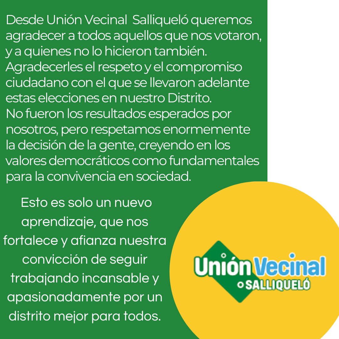 Unión Vecinal Salliquelo (@uvsalliquelo) on Twitter photo 