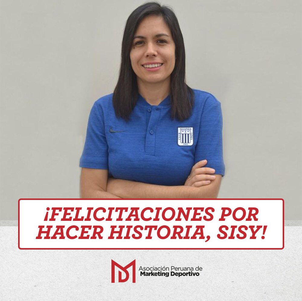 apemdoficialpe's tweet photo. Estamos orgullosos y felices de la espectacular gestión que viene realizando nuestra socia fundadora, Sisy Quiróz, en @AlianzaLimaFF

¡Felicitaciones, @SisyQ! A seguir fortaleciendo y creciendo con el fútbol femenino en el Perú.

#APEMD #SOMOSAPEMD https://t.co/mQXRxBvtgQ