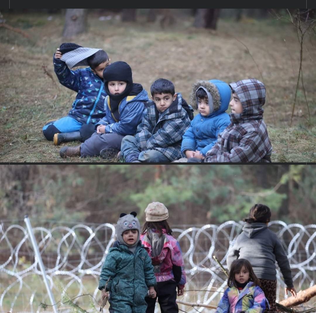 I tyto malé děti přespávají na bělorusko - polské hranici v lesích a to bez jakéhokoliv přístřeší a podpory. Zatímco polští ultrakonzervativci v polské vládě si zákazy potratů hrají na důležitost každého života, na těchto dětech jim nezáleží.